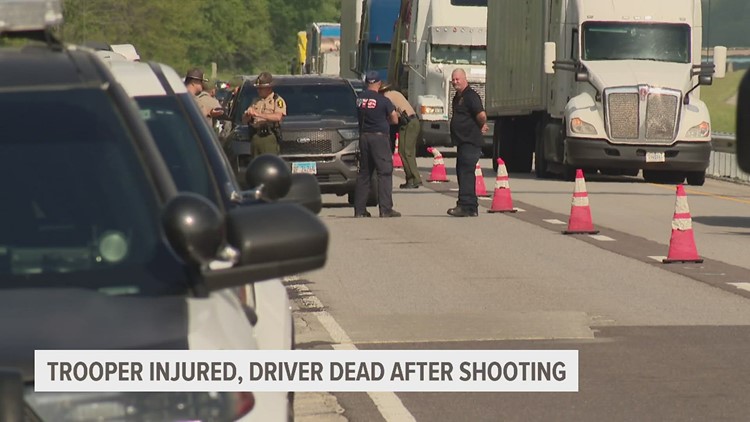 Suspect dead, trooper wounded in southern Illinois