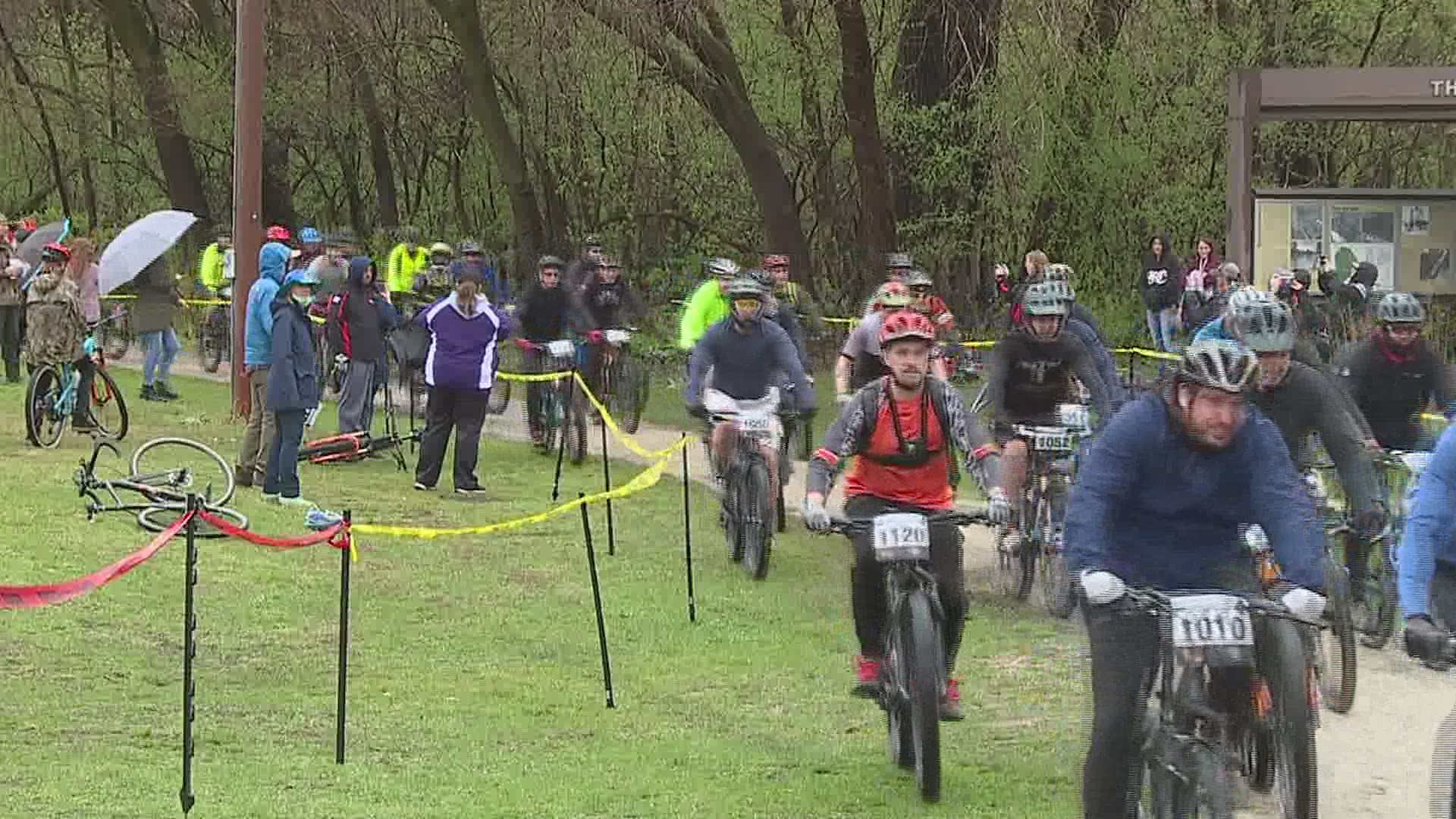 Mountain bike racing is back at Sylvan Island. The race in 2020 was cancelled because of the pandemic, and riders were excited to hit the trails again.