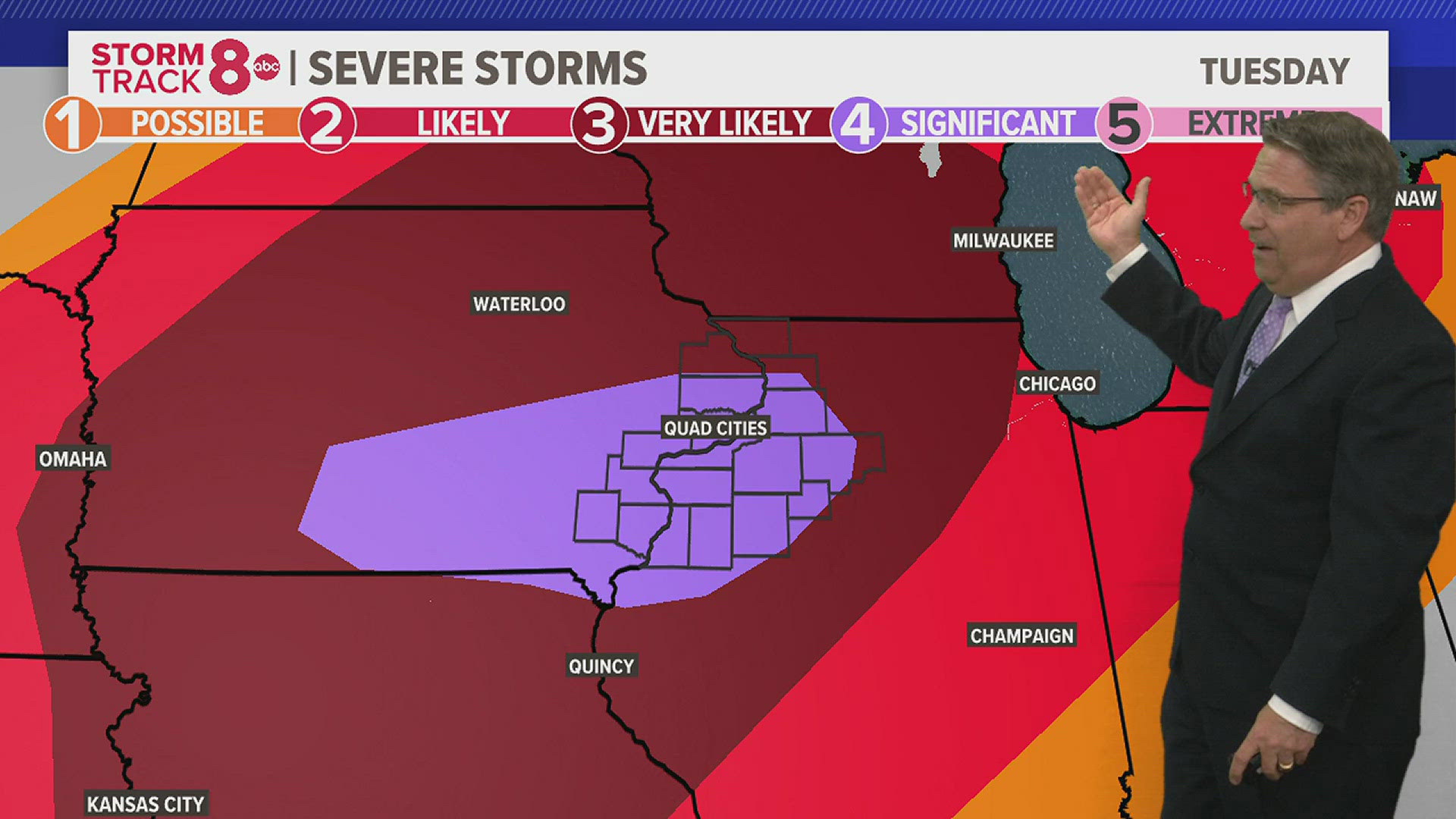 Severe weather still on track for Tuesday...Several waves expected