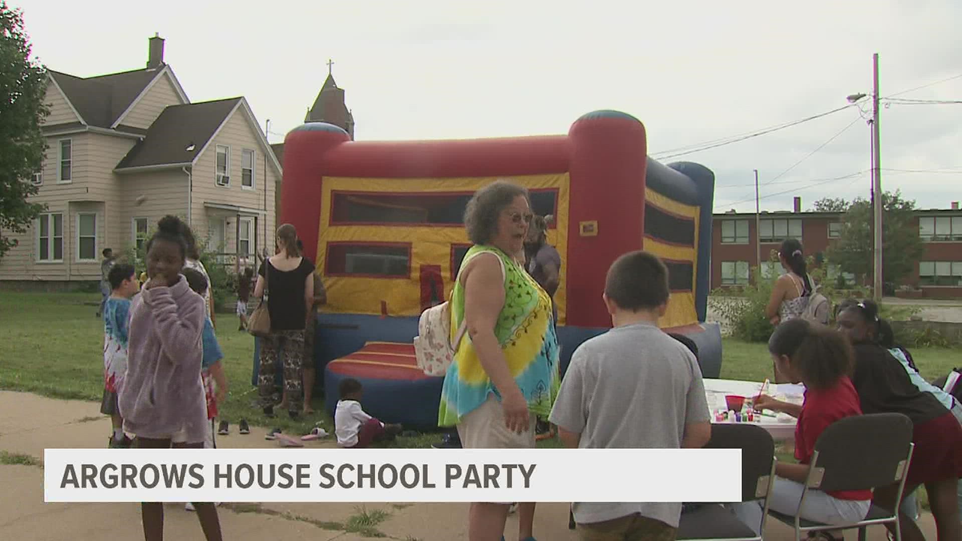 Everyone spent time celebrating the upcoming school year with face painting, music and a bounce house.
