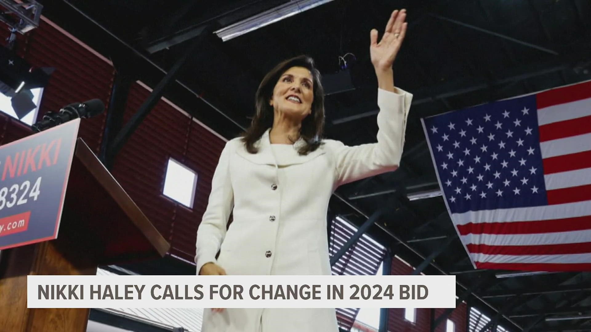 Haley is the first major challenger to her former boss for the 2024 Republican nomination.