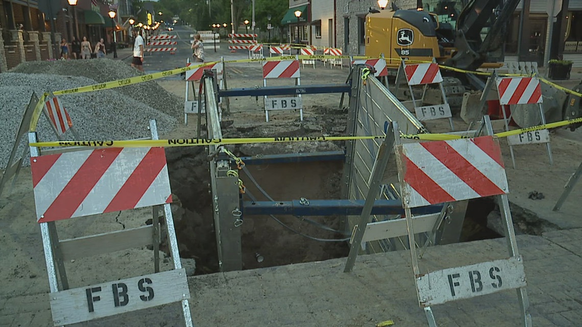 Road closed in Davenport's East Village after water main break | wqad.com