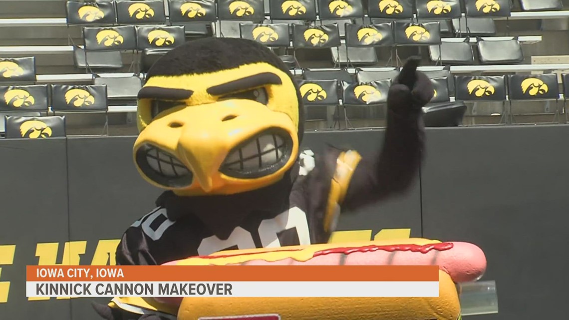 Iowa fans can catch a meal from new hot dog gun at Kinnick Stadium