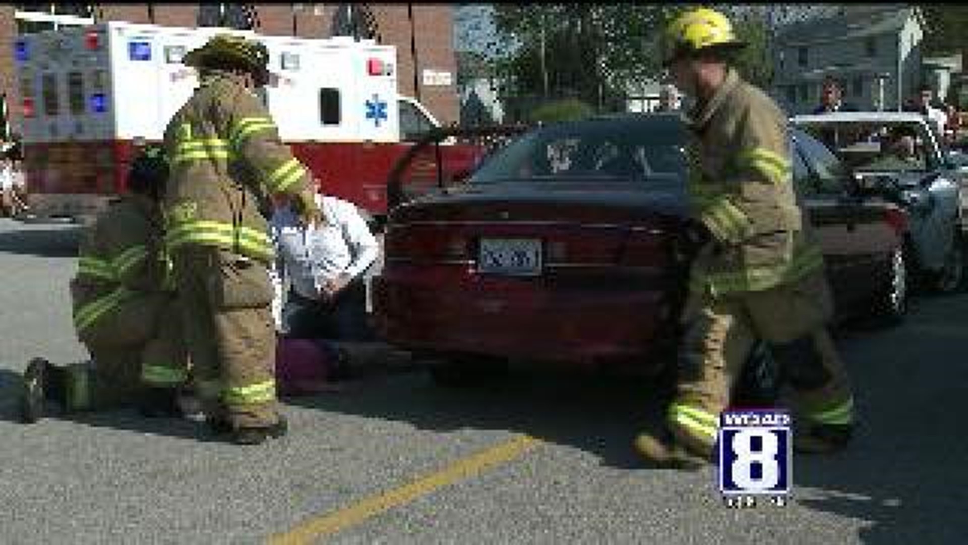 Simulated car crash reminds teens to be safe on prom night