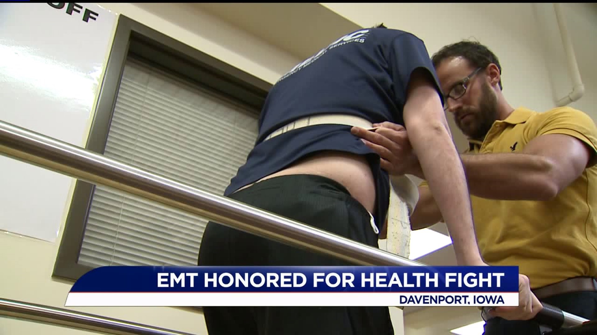 Davenport EMT honored for health fight