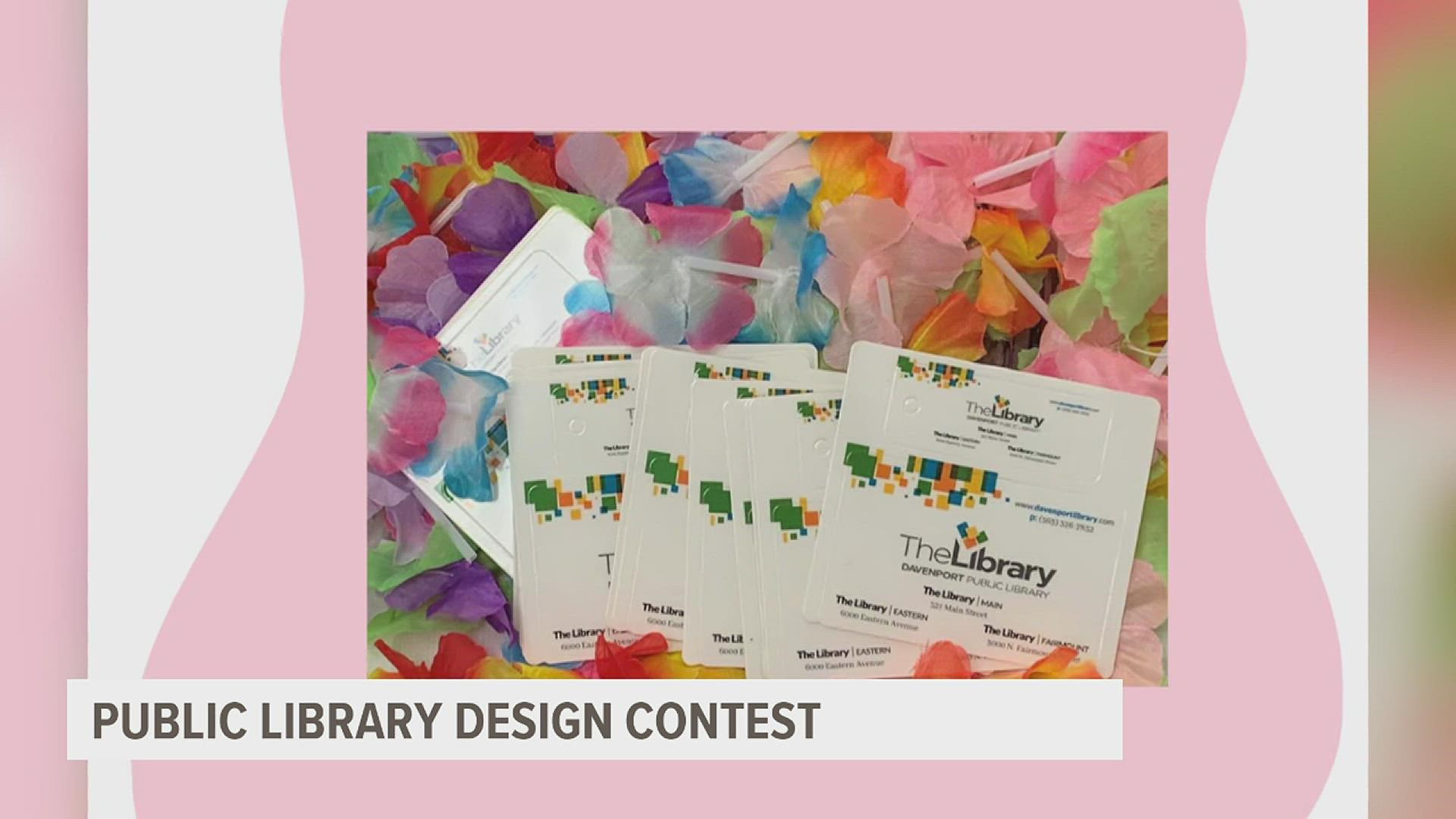 The Davenport Public Library is holding a library card design contest for Davenport residents. Selected designs will be featured on limited-edition library cards.