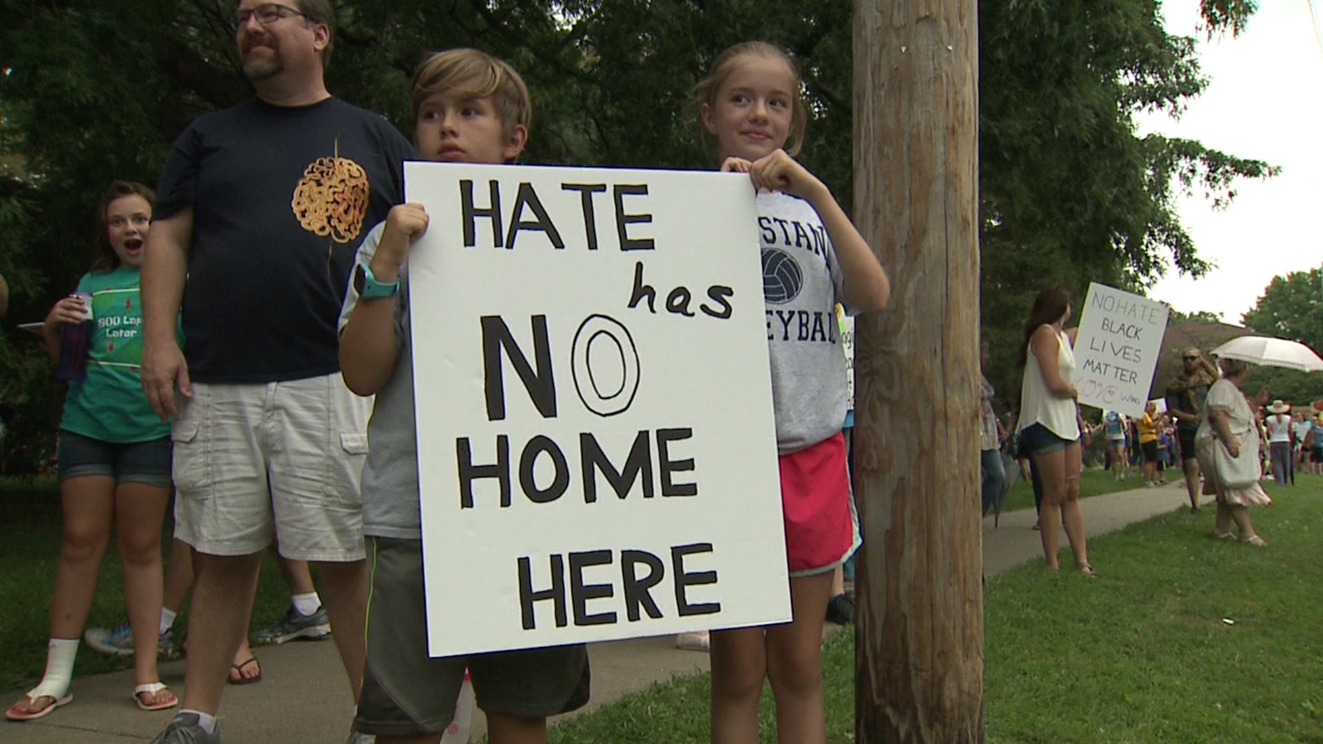 Scenes from No Hate rally