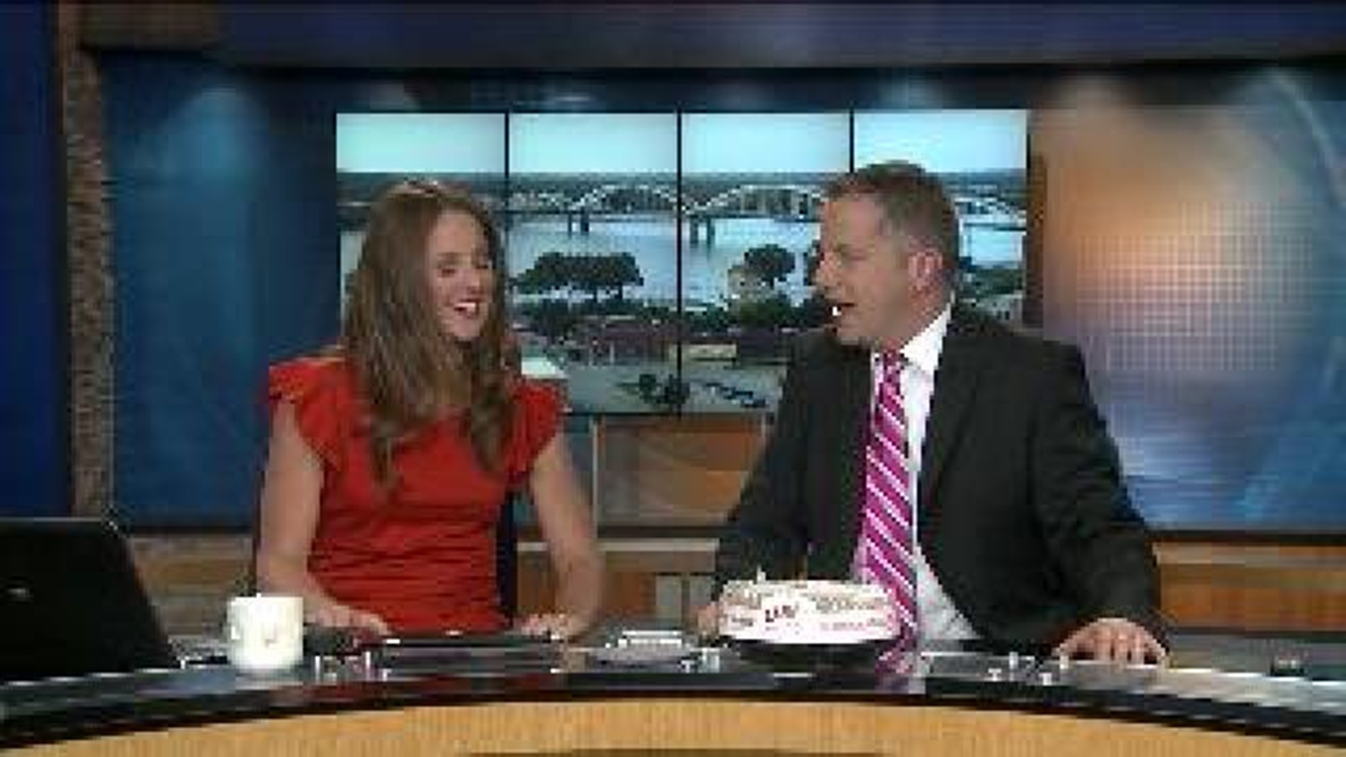 Celebrating the arrival of our new meteorologist