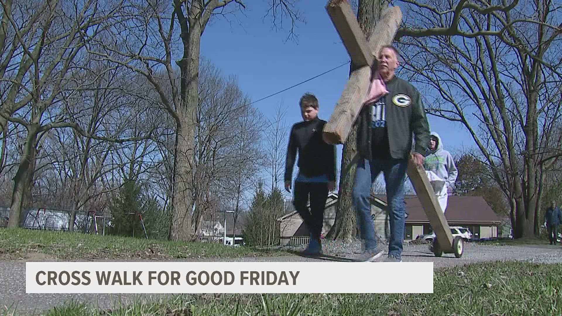 Community members joined Gloria Dei Presbyterian Church for their annual walk.