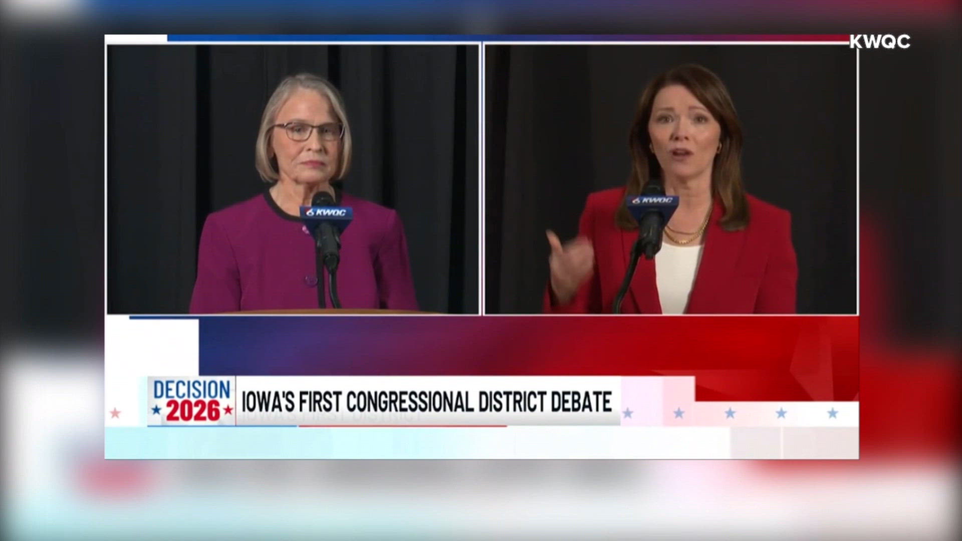 Miller-Meeks, Bohannan debate ahead of much-watched race in Iowa's 1st Congressional District