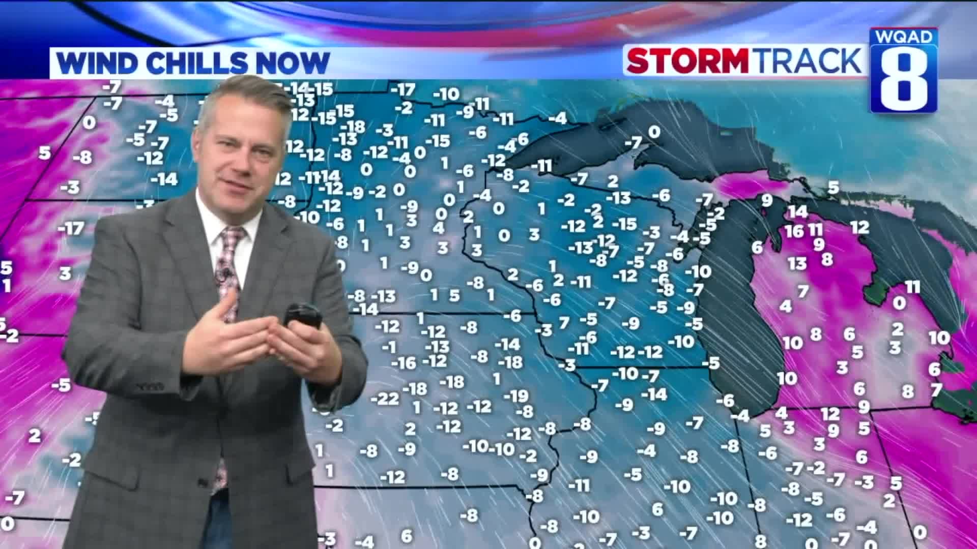 Eric explains how warm air in Alaska is causing our bitterly cold here