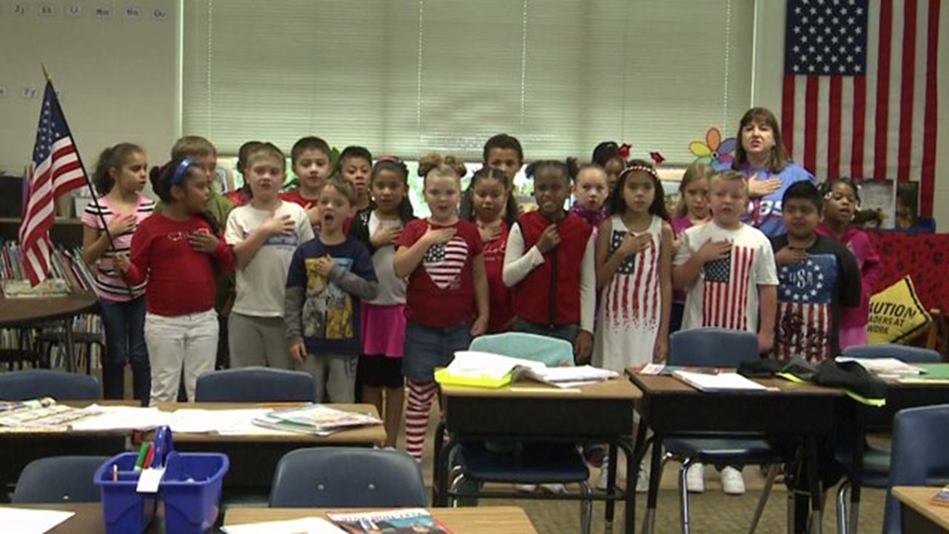 The Pledge from Mrs. Keck`s class at Longfellow Liberal Arts School