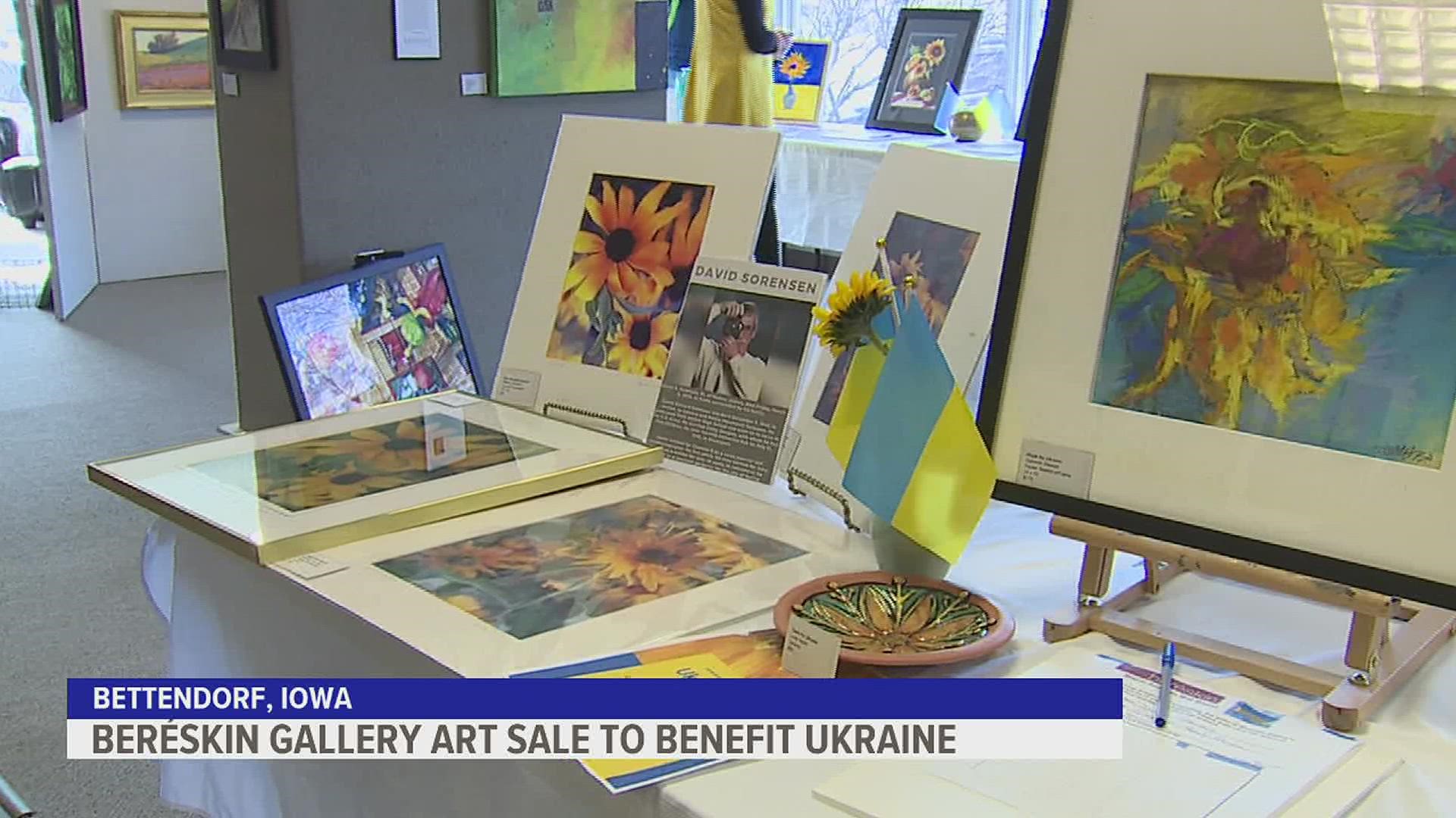 More than hundred pieces of artwork were on display for a fundraiser at Beréskin Gallery & Art Academy in Bettendorf Friday.