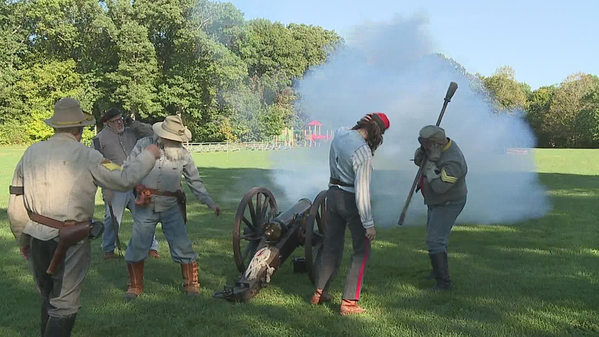 civil war battle reenactment