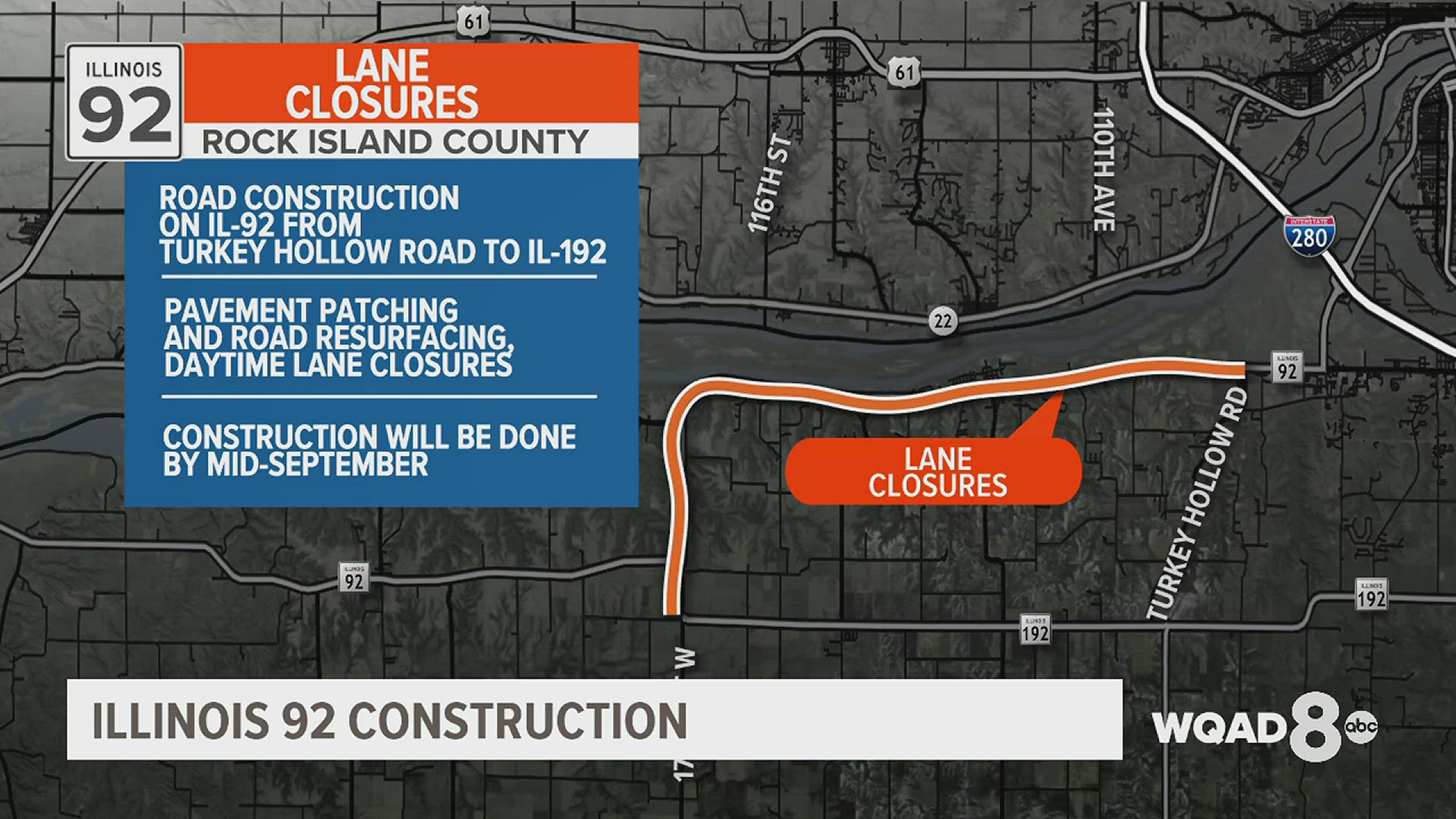 Illinois Department of Transportation is beginning road repairs on a section of Illinois 92 near Andalusia. Drivers are encouraged to take an alternate route.