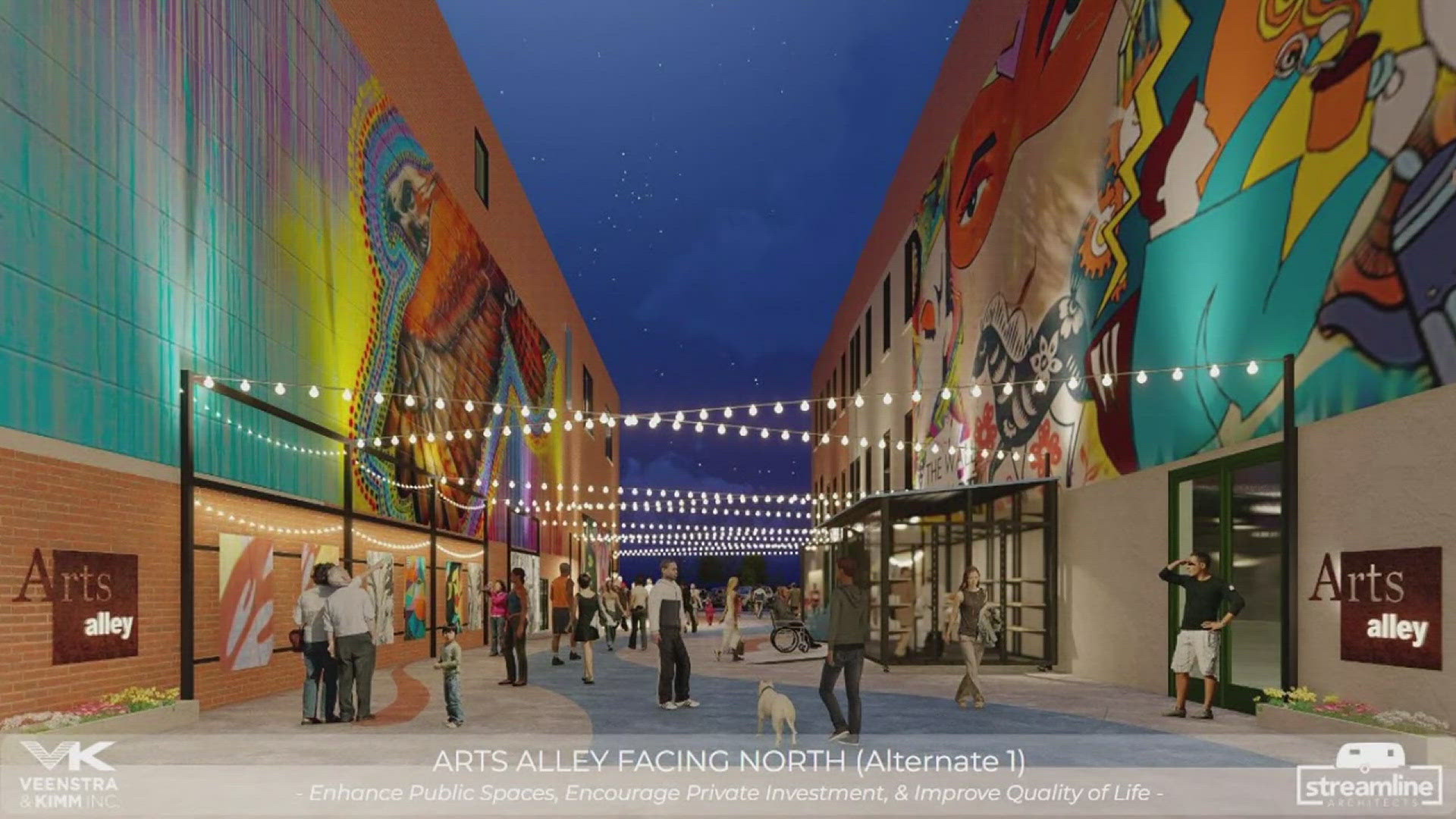 The murals will be a part of the future Arts Alley. It's a part of Rock Island's multimillion-dollar downtown revitalization plan.