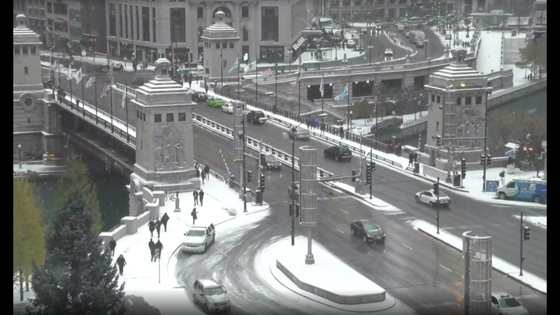 Watch: Chicago Gets Its First Snow Of The Season | Wqad.com