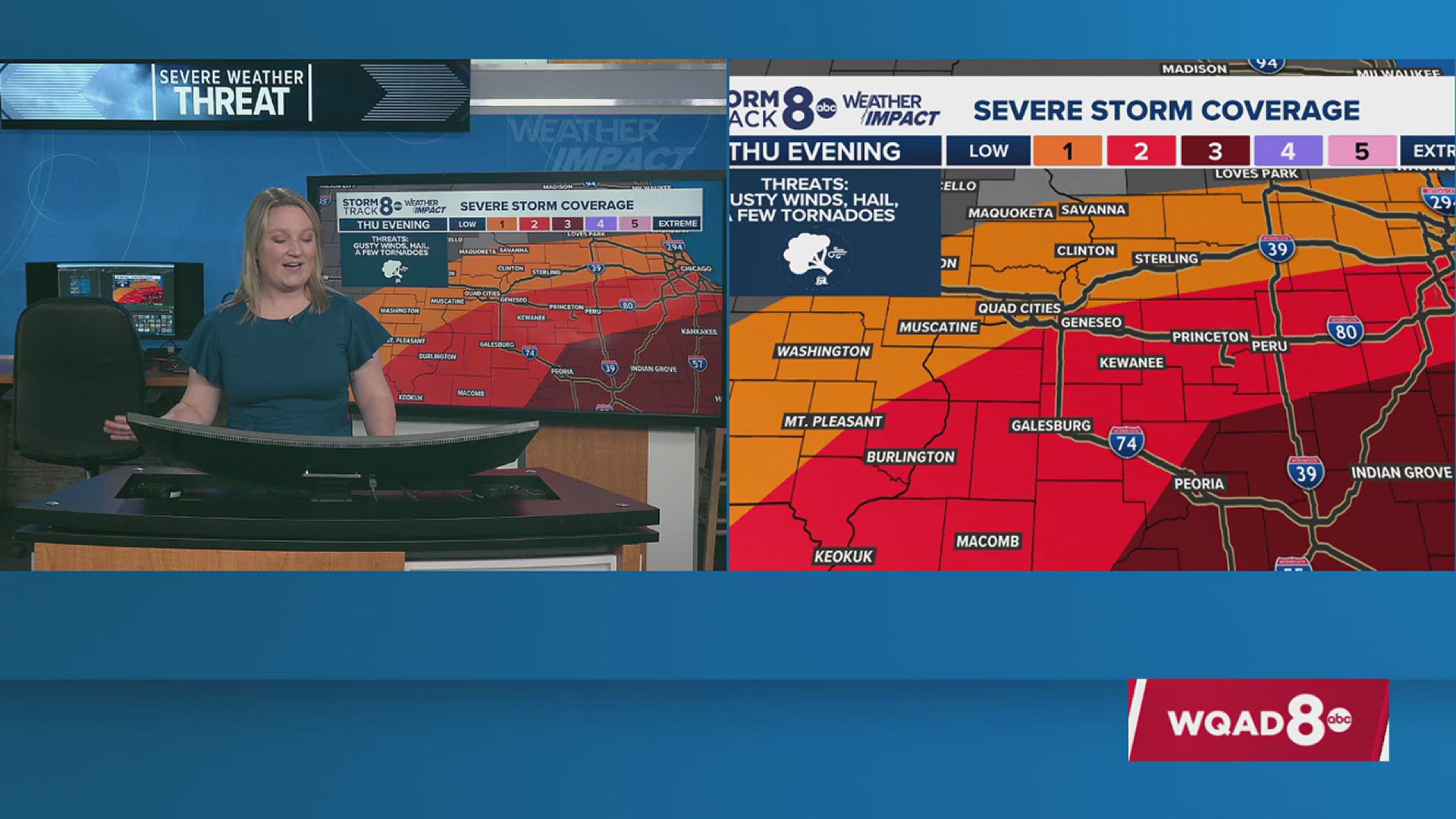 Weather Impact Alert: Severe storms possible later this evening | wqad.com