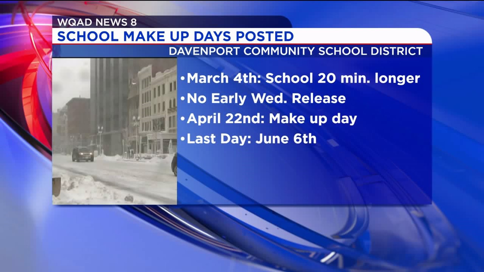 How Davenport Schools are making up snow days