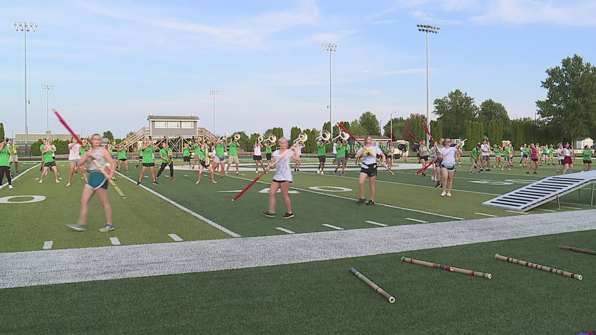 Geneseo High School band is excited to take the field once again after hosting virtual concerts and limited in-person performances.