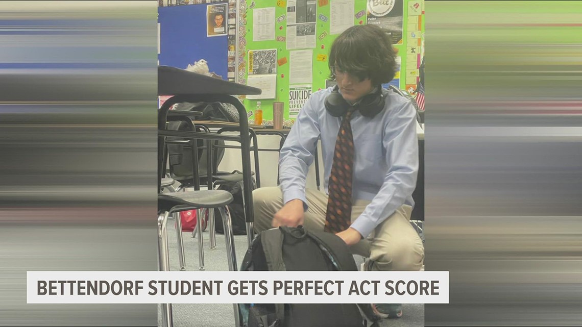 Bettendorf student earns highest possible score on ACT Test