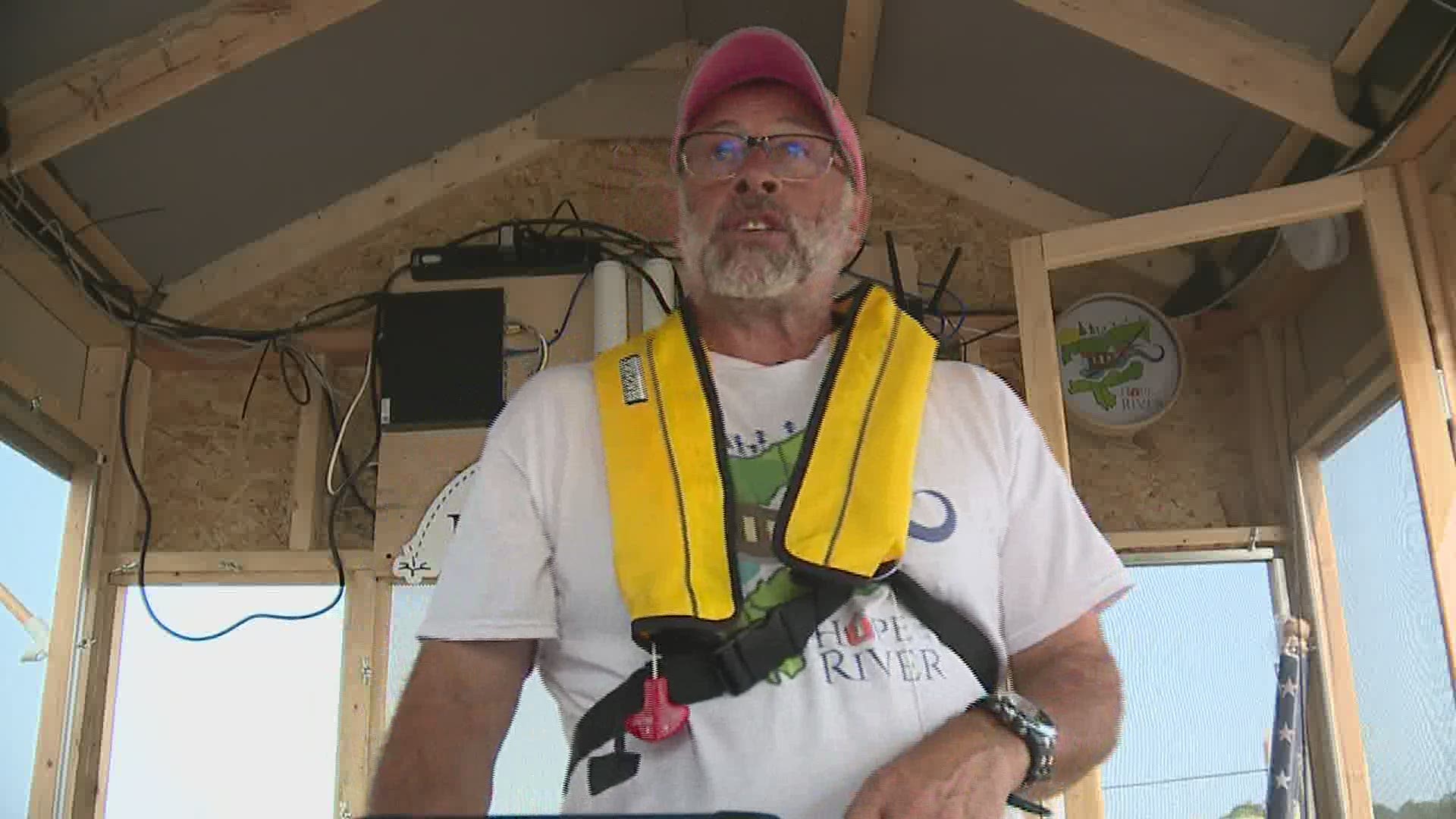 Minnesota man floats down the Mississippi River to bring awareness to a national nonprofit.