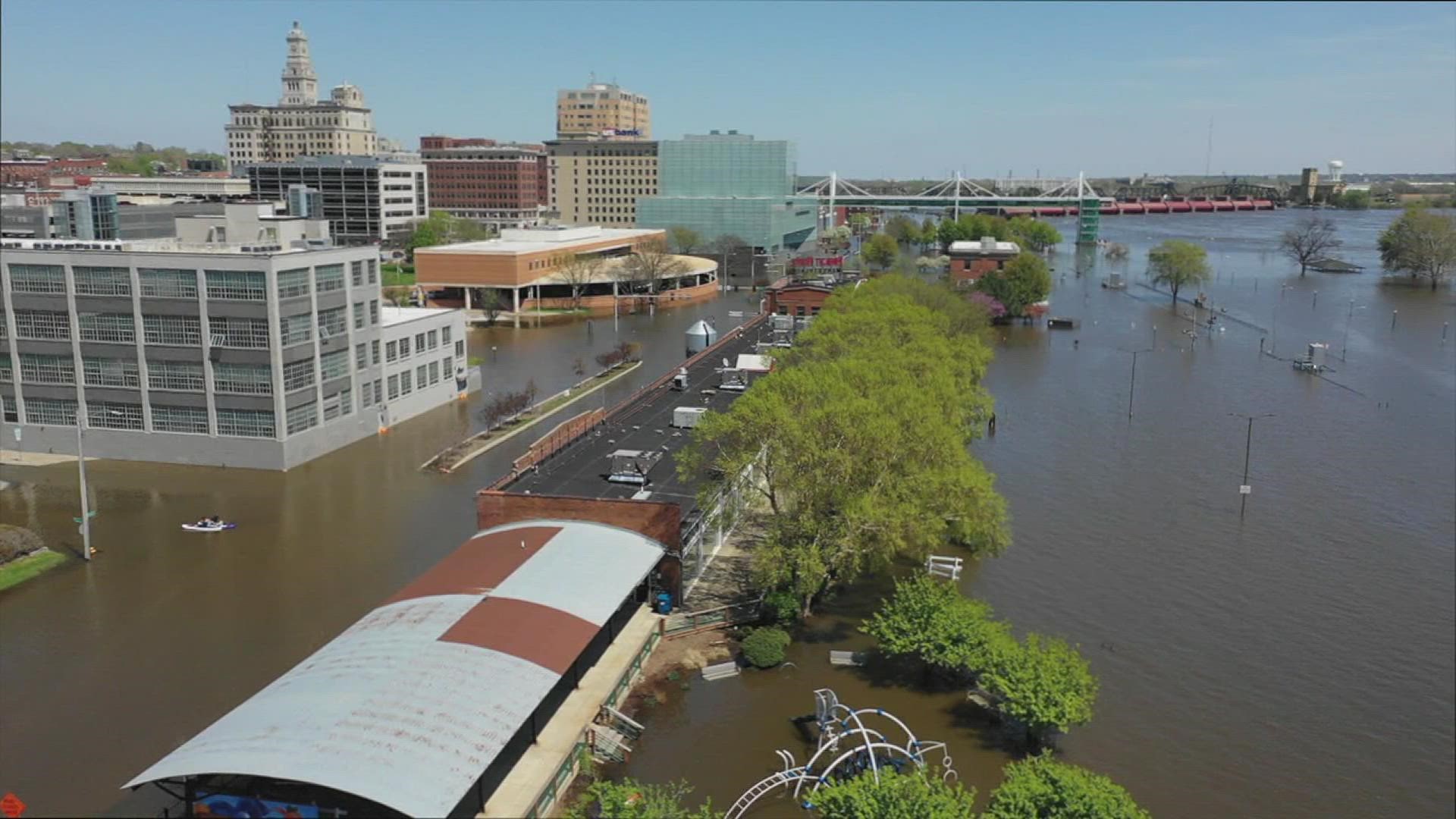 The spring flood forecast in the Quad Cities is better than it's been in previous years, according to the National Weather Service.