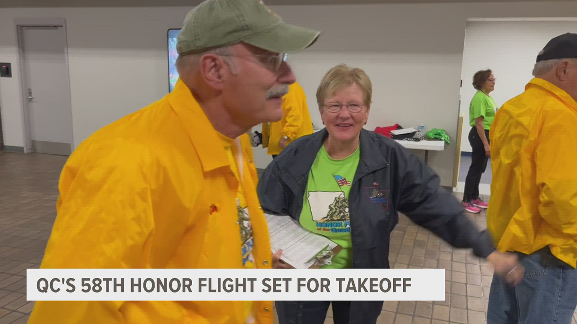 This morning the 58th Hy-Vee Honor Flight will depart for the nation's capital. They'll spend the day seeing the monuments.