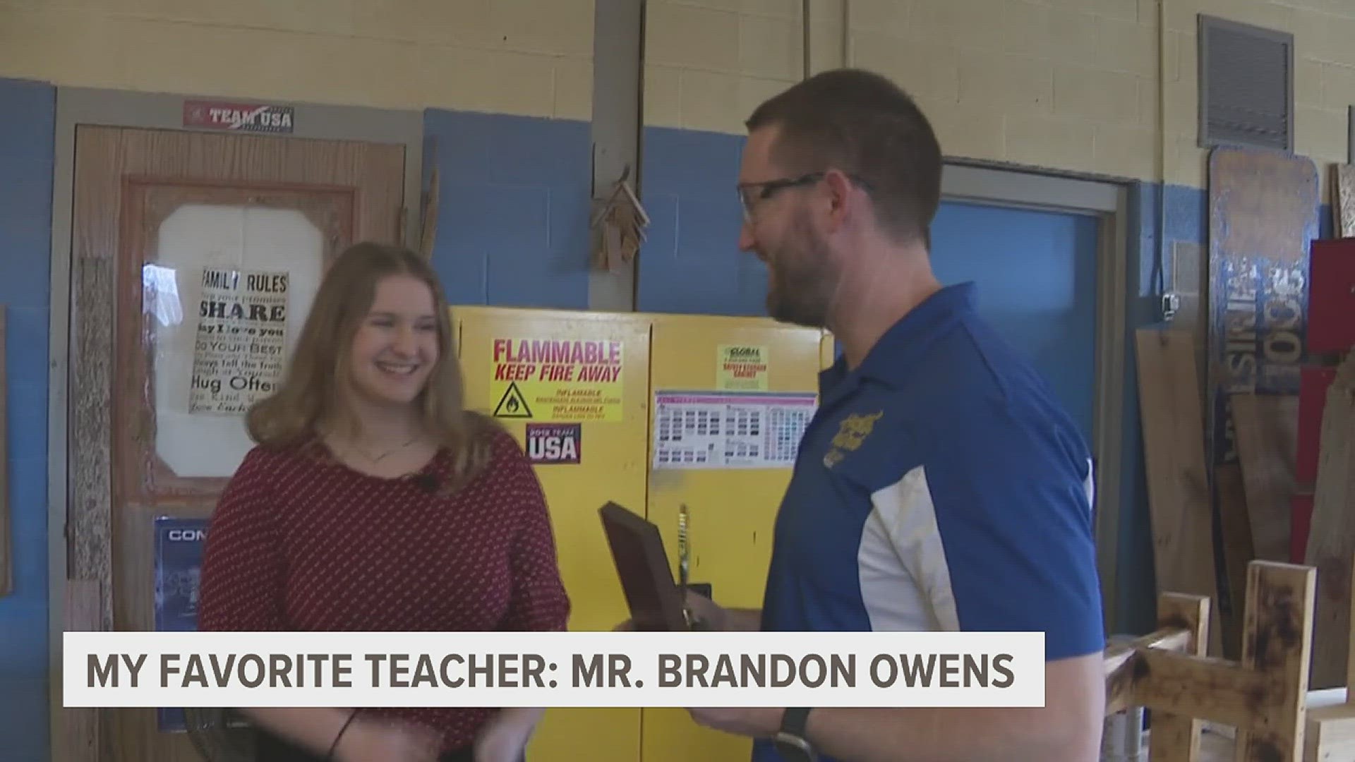 This My Favorite Teacher winner teaches his students with a hands-on approach, helping them with projects they didn't know they could accomplish.
