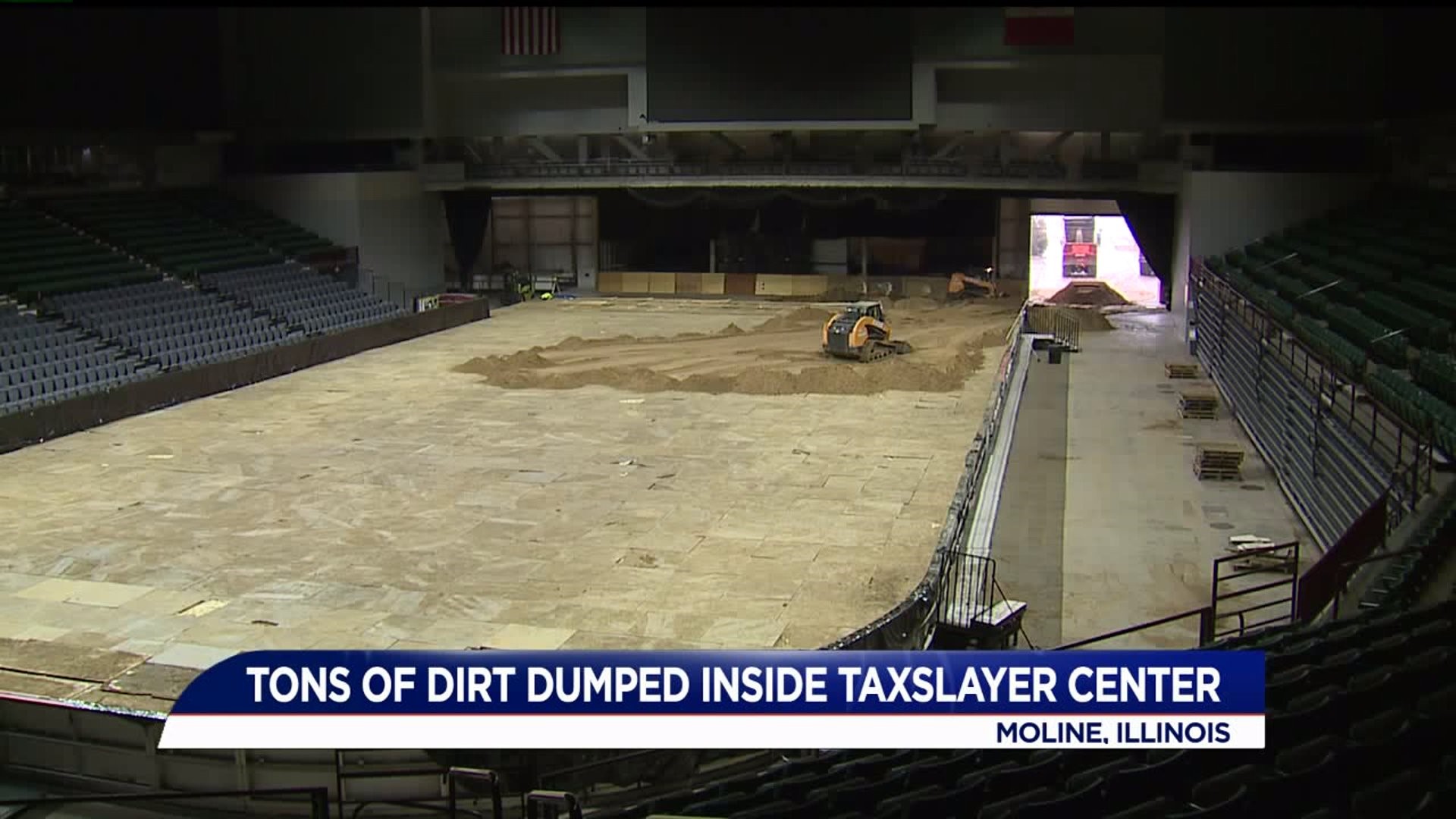 Alot of Dirt at the TaxSlayer Center
