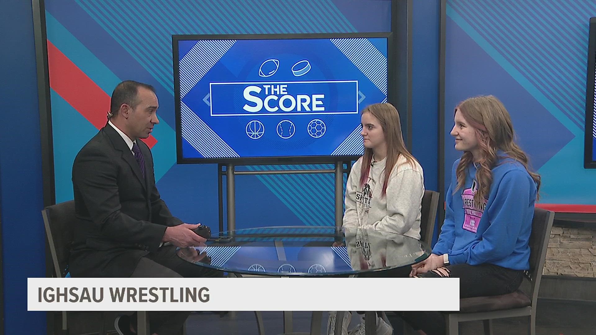 The first IGHSAU State Wrestling meet was a huge success. Two local girls talk about this first year State Tournament and their success