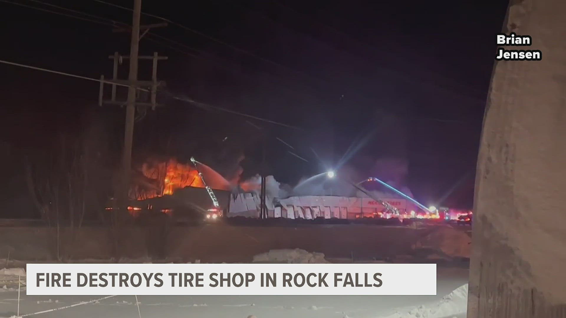 Moore Tires in Rock Falls deemed a total loss after morning fire