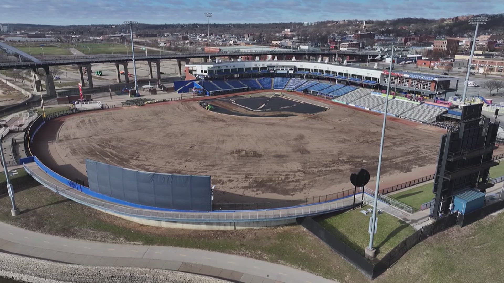 The improvements are expected to be completed in time for the River Bandits' home opener on April 8.