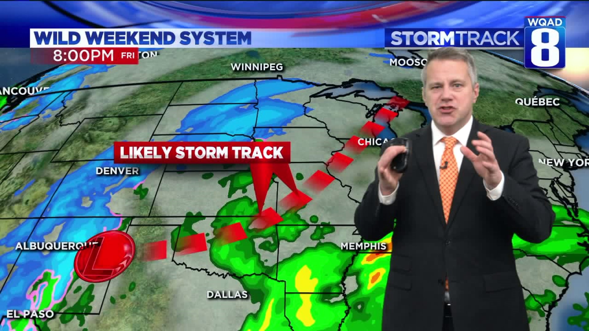Eric says we could have everything from thunderstorms to blowing snow this weekend