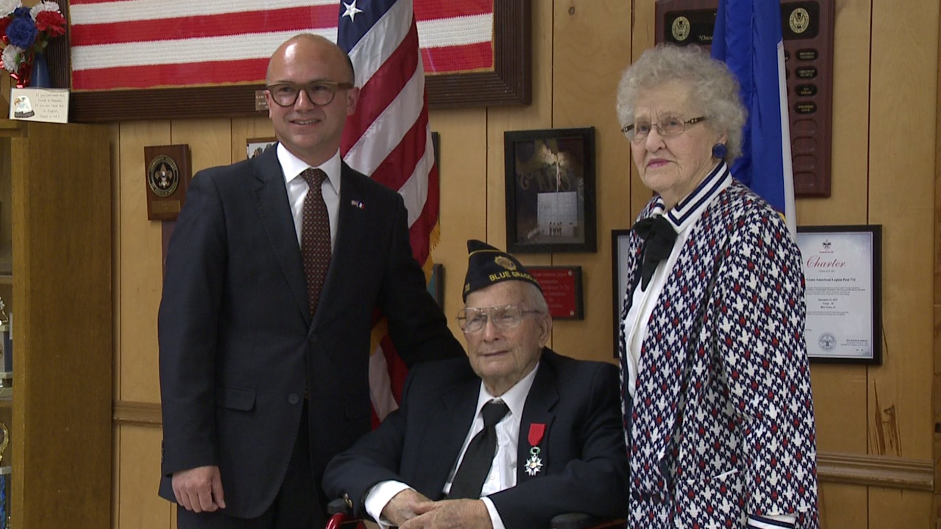 WWII vet honored with french medal
