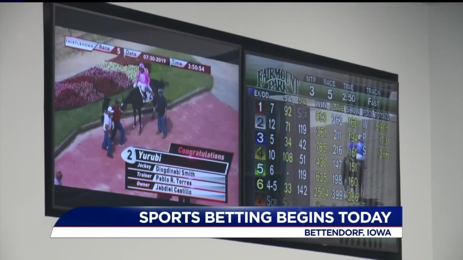 First day for sports betting in Iowa