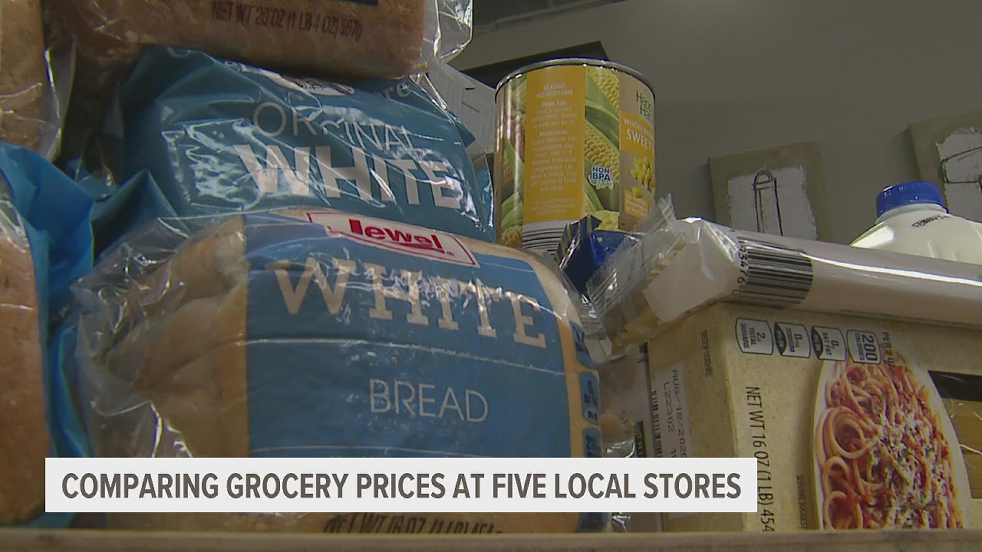 We went to Aldi, Walmart, Hy-Vee, Jewel-Osco and Fareway to compare prices on eight identical items.