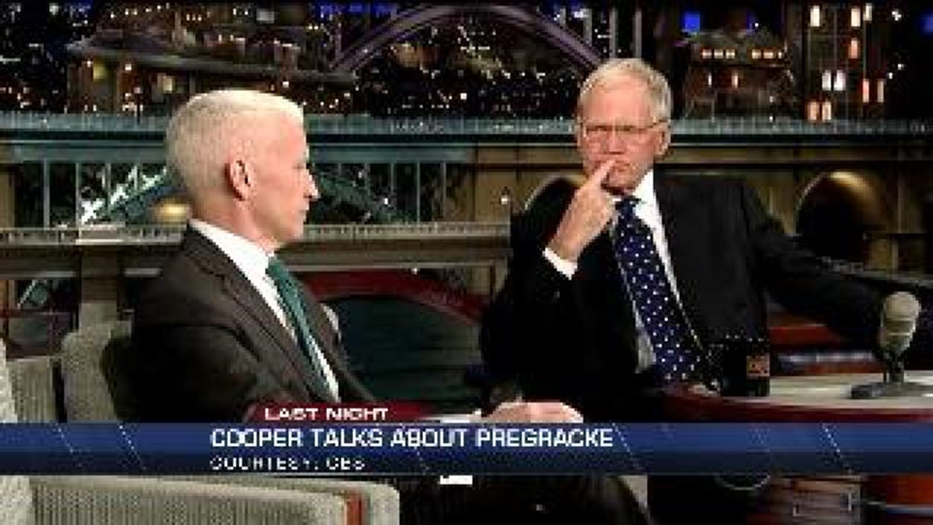 Cooper tells Letterman about Pregracke