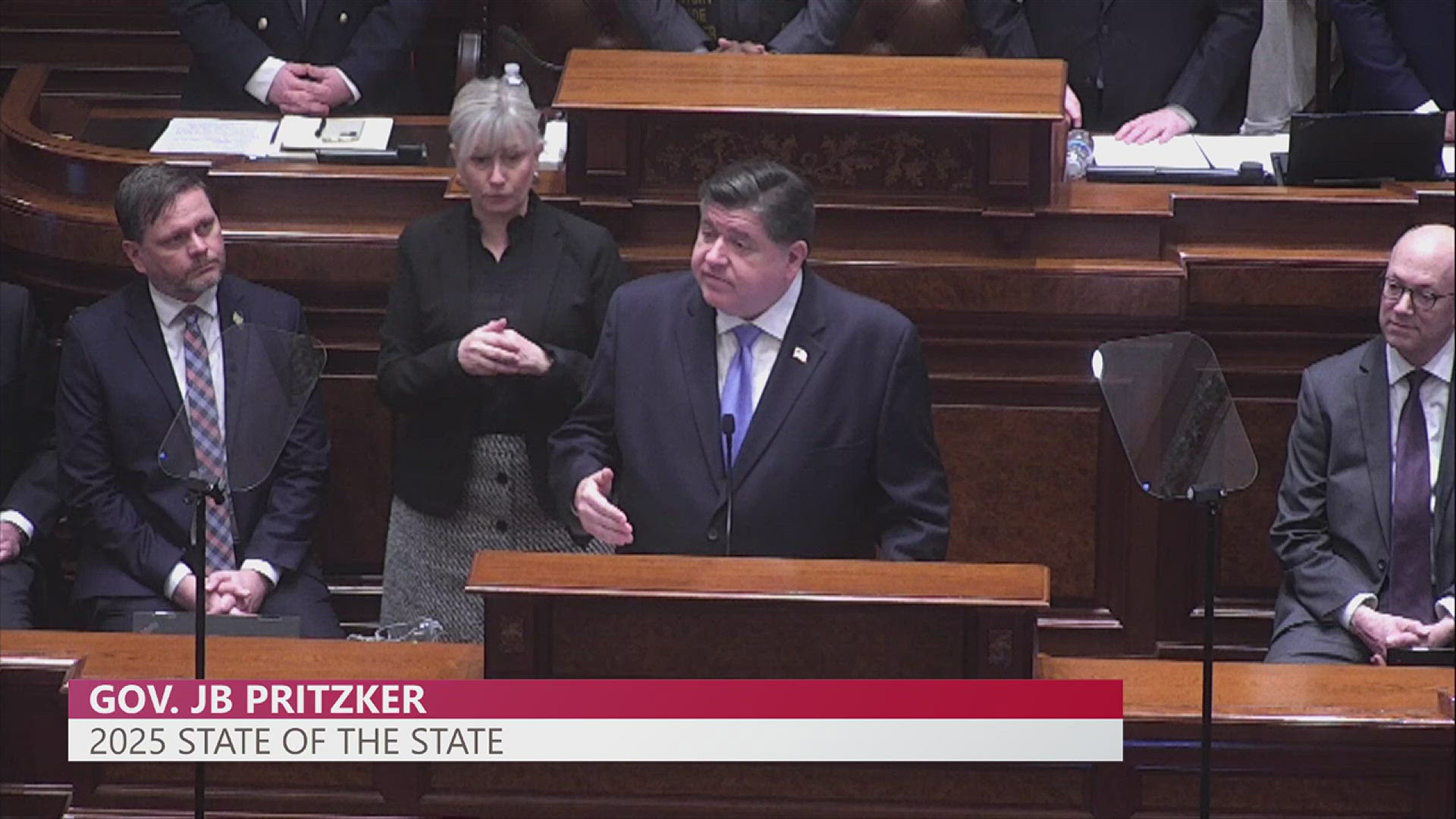 Illinois Gov. JB Pritzker gives 2025 State of the State address