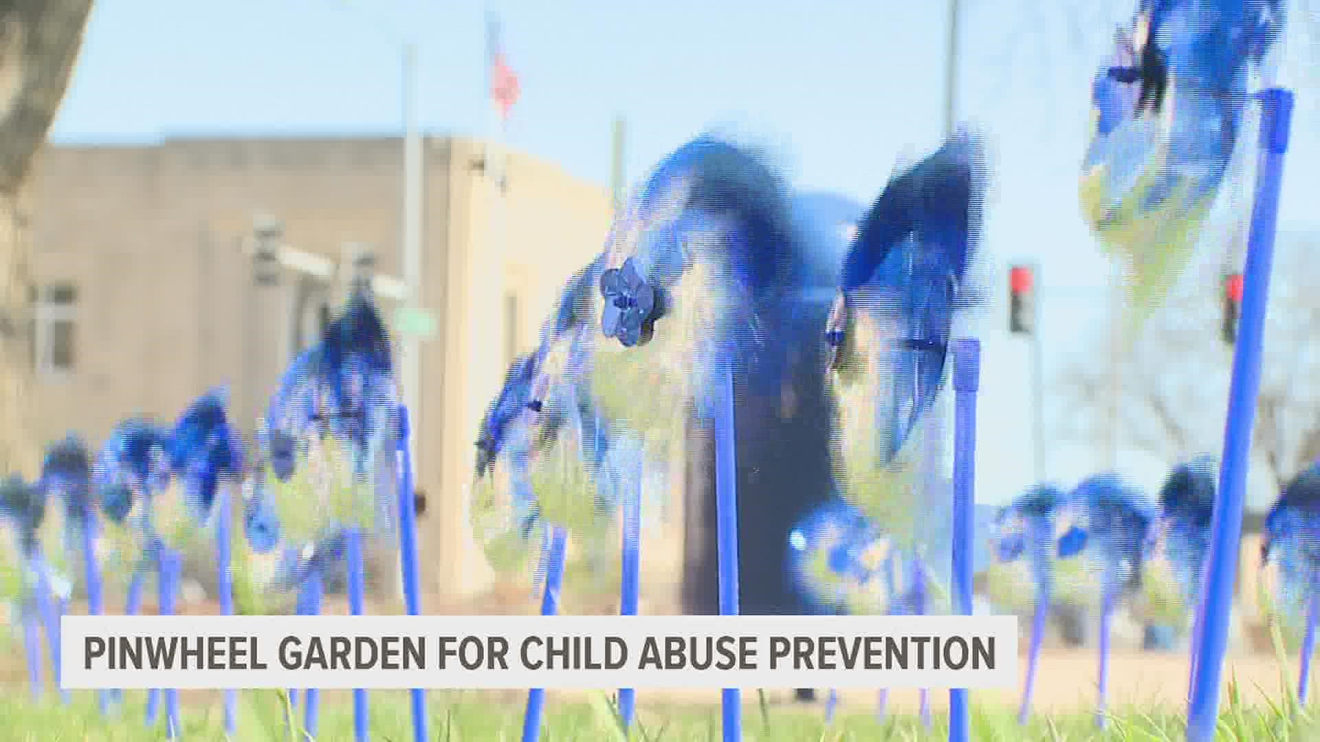 The blue displays are meant to symbolize the joy of happy children.
