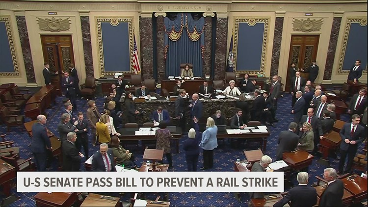 Senate passes bill to prevent rail strike
