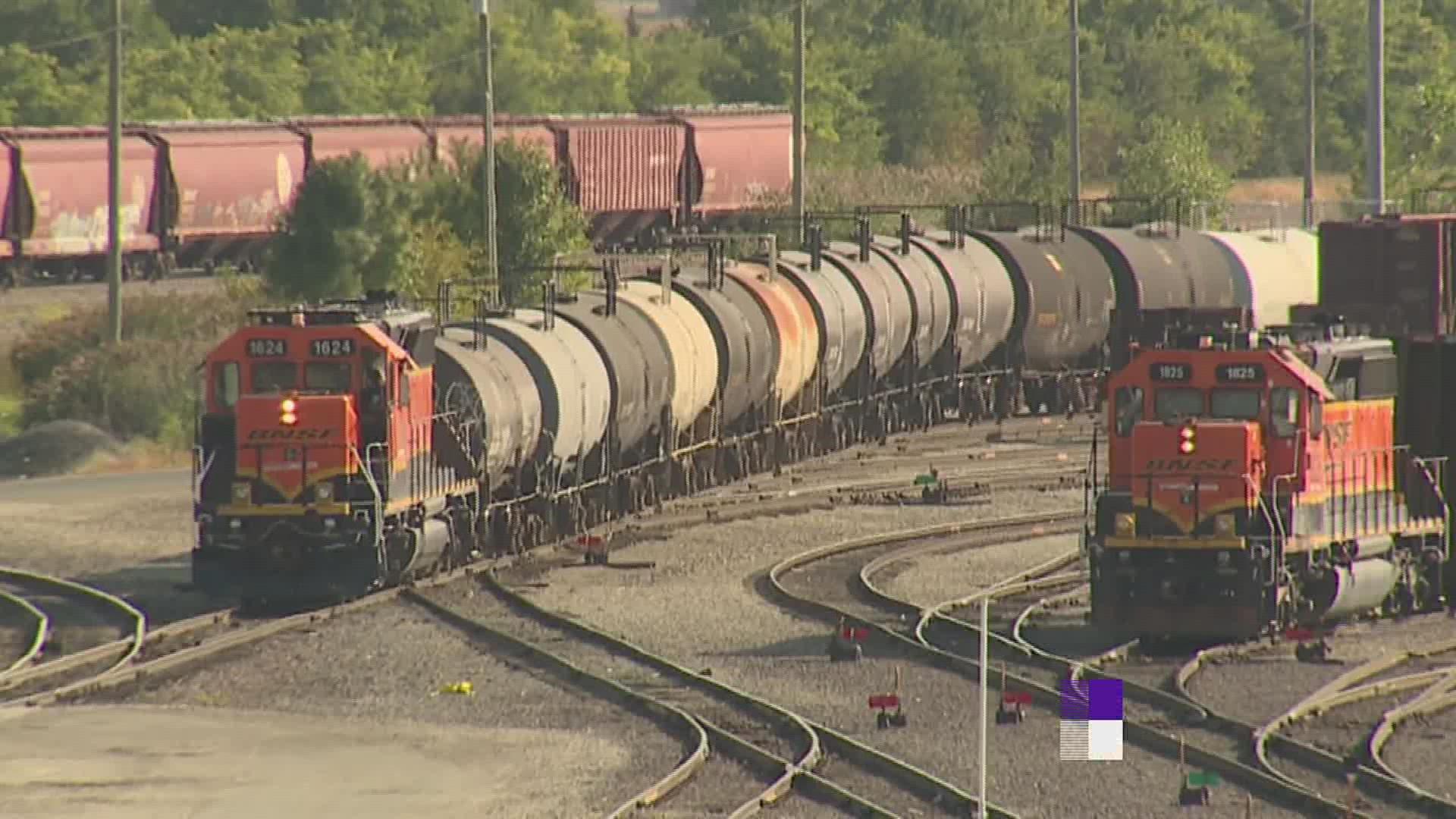 A tentative deal was reached between the freight rail companies and their workers on Thursday averting a nationwide strike that could have began Friday.