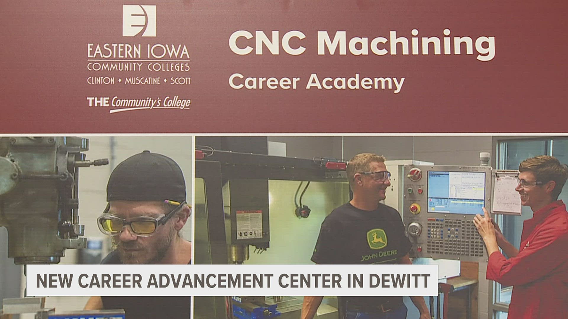 This new EICC facility in DeWitt will help students and community members prepare for jobs. This facility trains people on CNC machines, health care and IT.