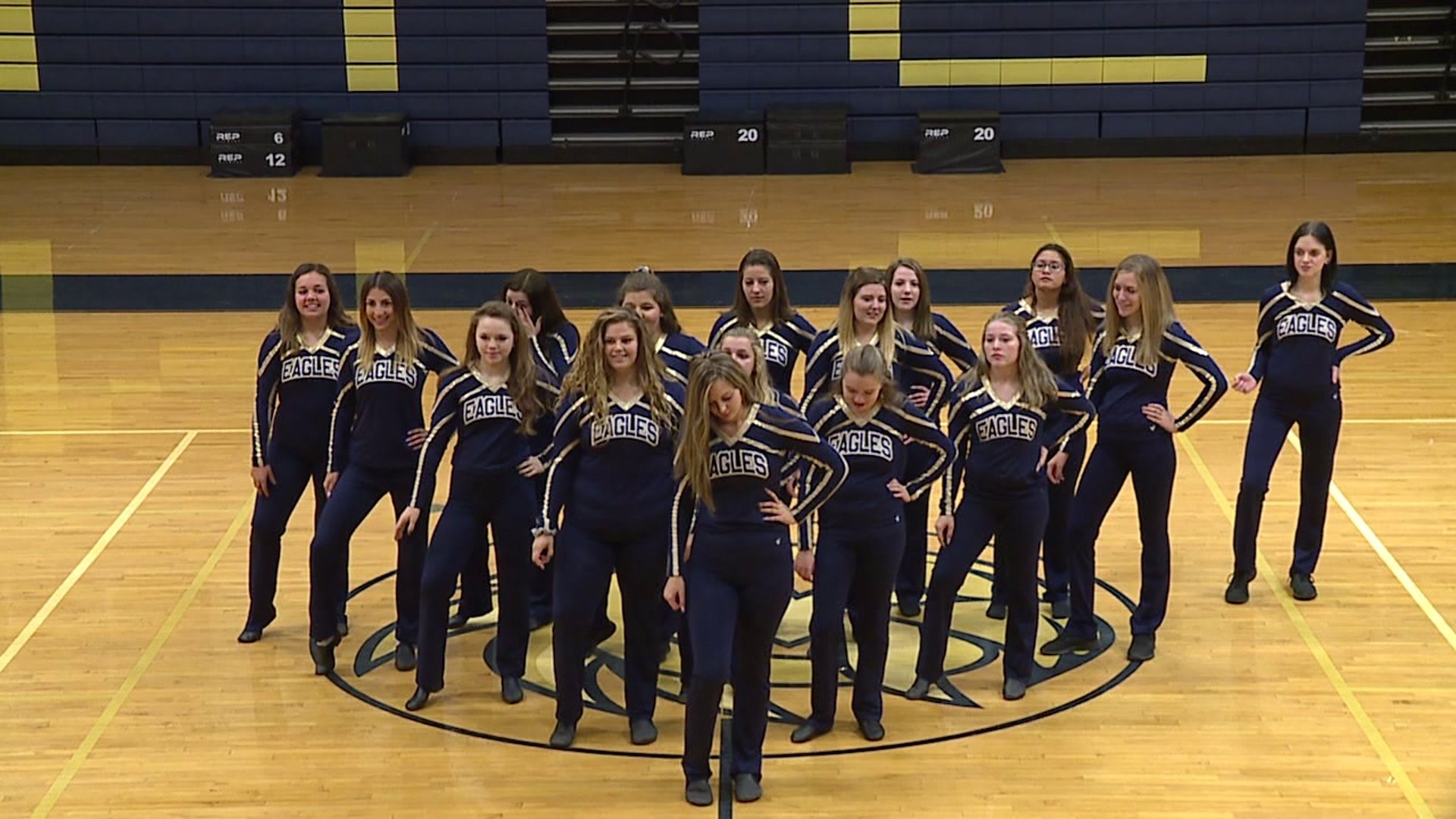 Mercer County Dance Squad Performs for Pep Rally