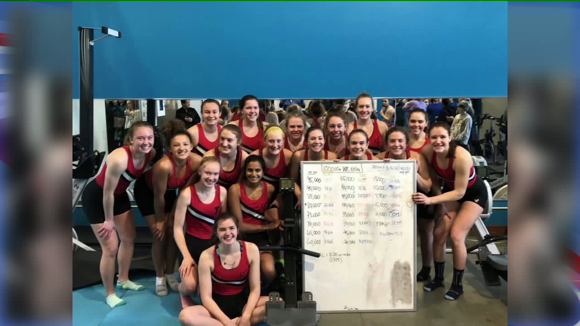 Local rowing team sets world record