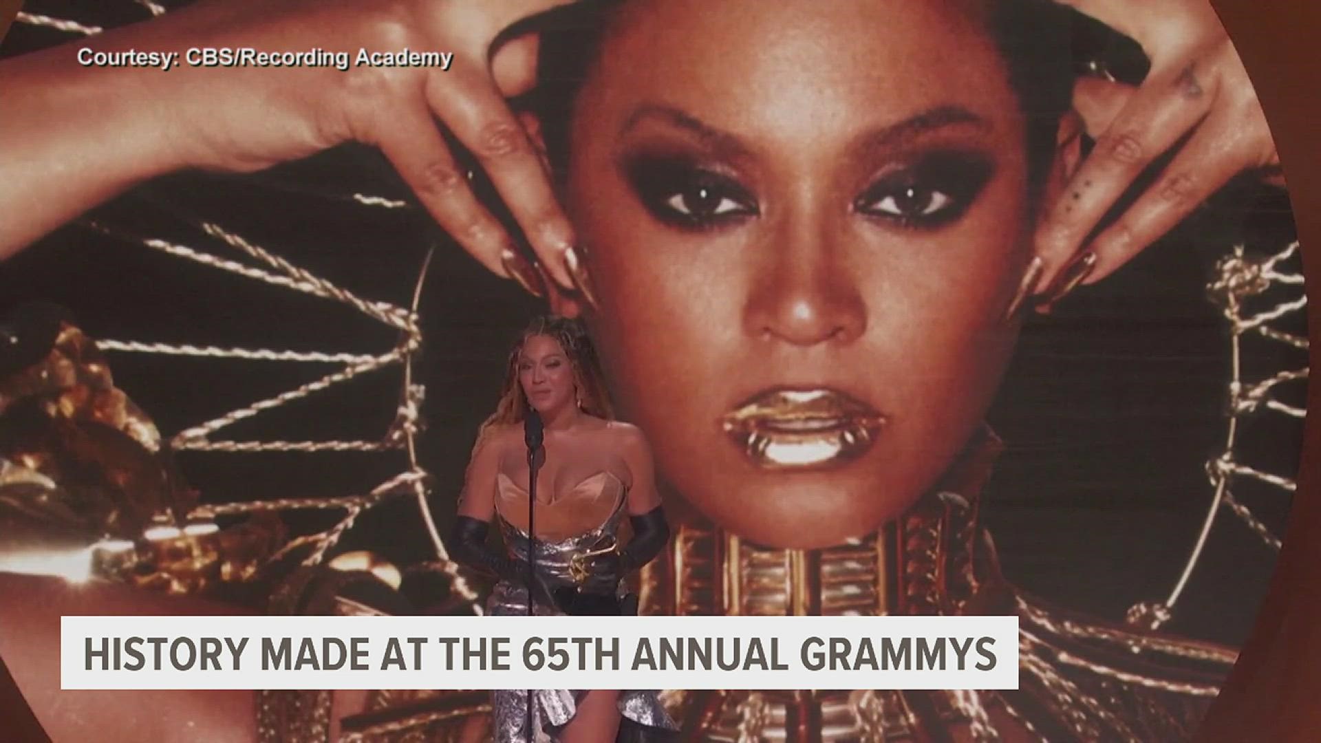 During the 65th Annual Grammys, Beyoncé became the record holder for most Grammy Awards at 32, after accepting the Award for best dance/electronic music album.