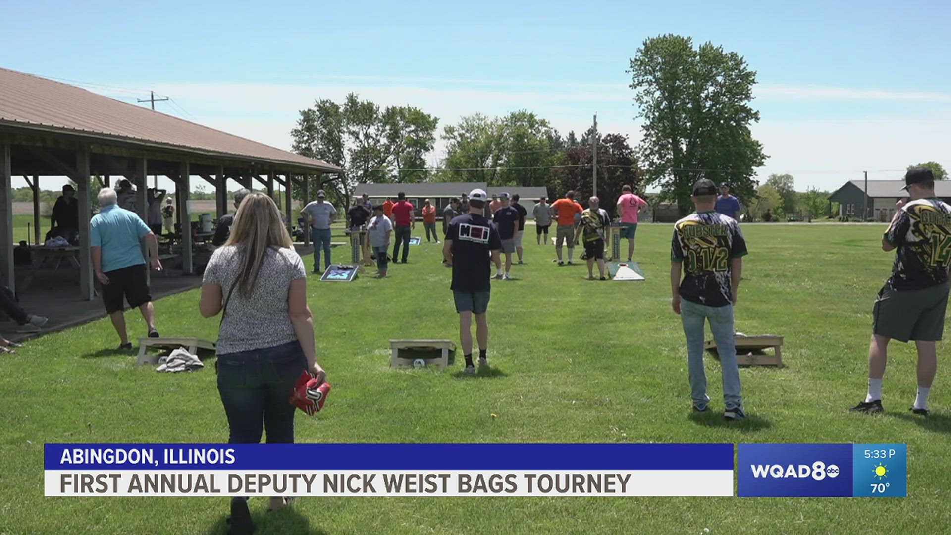 Proceeds from the bags tournament were donated to the Deputy Nick Weist Memorial Scholarship Fund, which supports high schoolers interested in law enforcement.