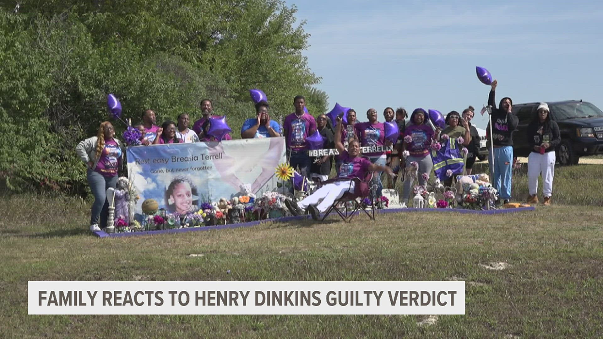 News 8's Joe McCoy spoke with the family after the verdict was announced this morning. They had gathered near the memorial for 10-year-old Breasia.
