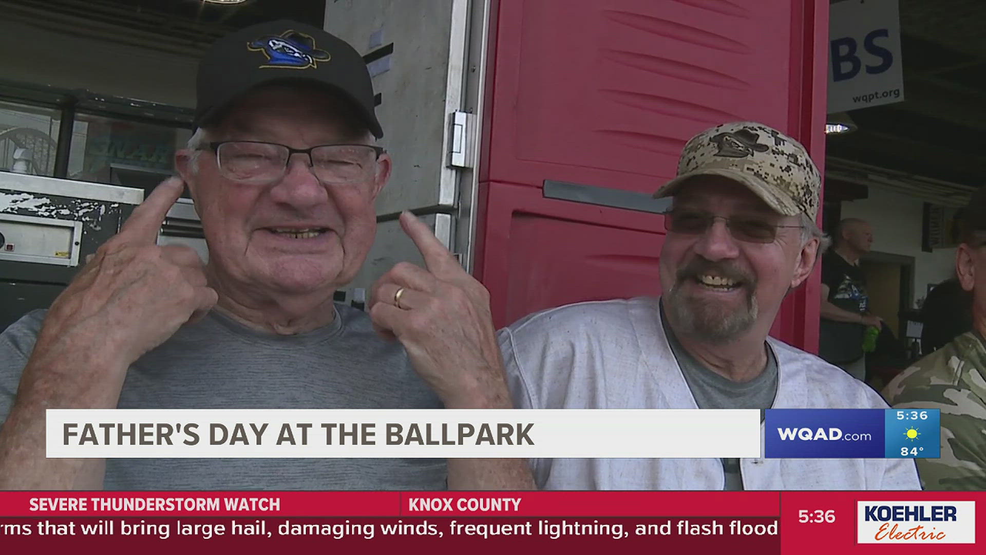 Many people at Sunday's River Bandits game were celebrating the dads in their lives.