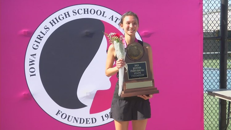 Andrea Porubcin wins 2A Tennis Title